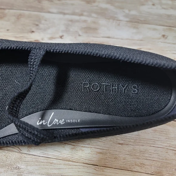 Rothy's The Max Square Toe Mary Jane In black US W 10 - Picture 5 of 11